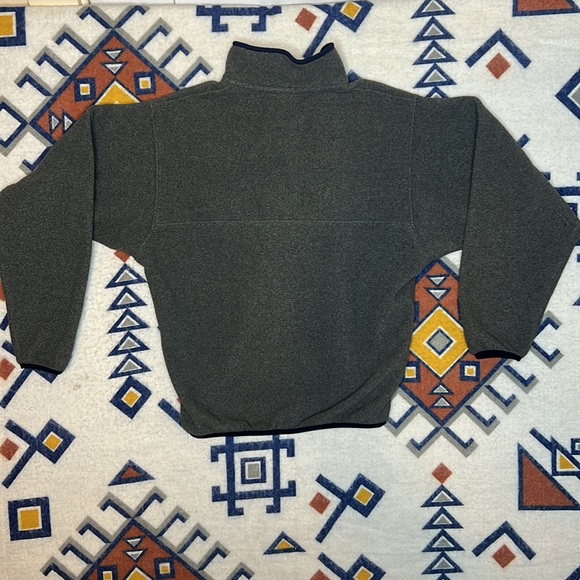 Patagonia Synchilla Fleece Snap T Mens Jacket -Gray & Blue Trim - Picture 5 of 9